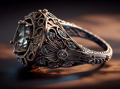 braccialetto di pietre preziose lucide decorazione in oro di lusso regalo elegante generato da ai